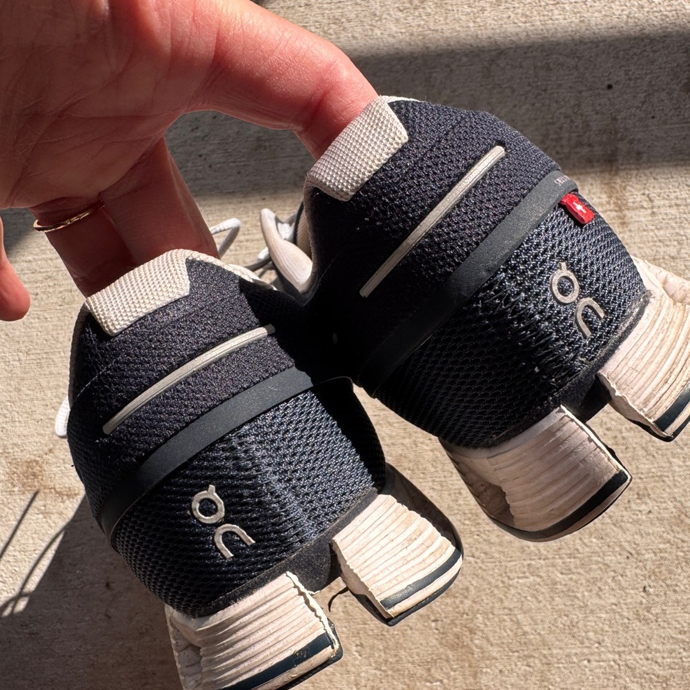 On Running Athletic Shoes - Black and White